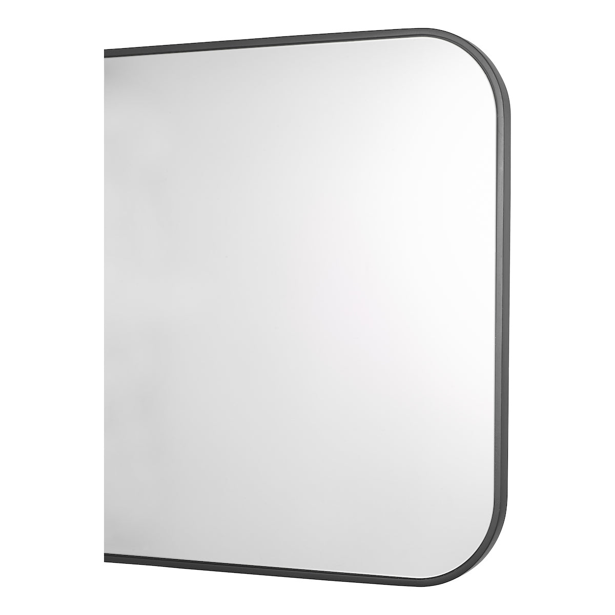 Dar Firuz Square Mirror Thin Matt Black Frame 60 X 60cm – from Amos Lighting + Home