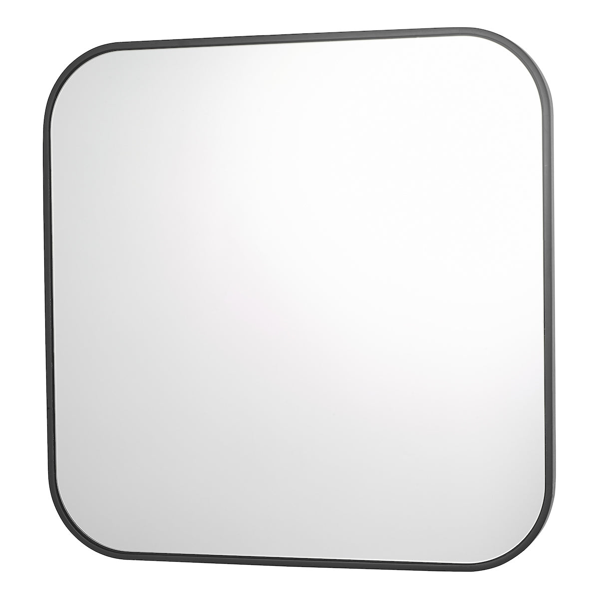 Dar Firuz Square Mirror Thin Matt Black Frame 60 X 60cm – from Amos Lighting + Home