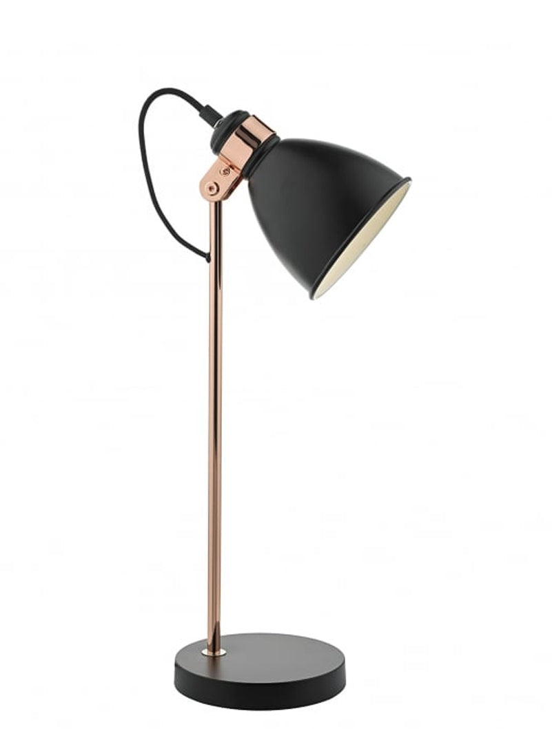 Dar Frederick Table Lamp Black, White or Grey – from Amos Lighting + Home