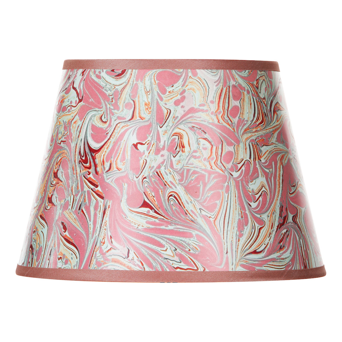 Dar Frida Red Marble Pattern Tapered Drum Shade 26cm – from Amos Lighting + Home