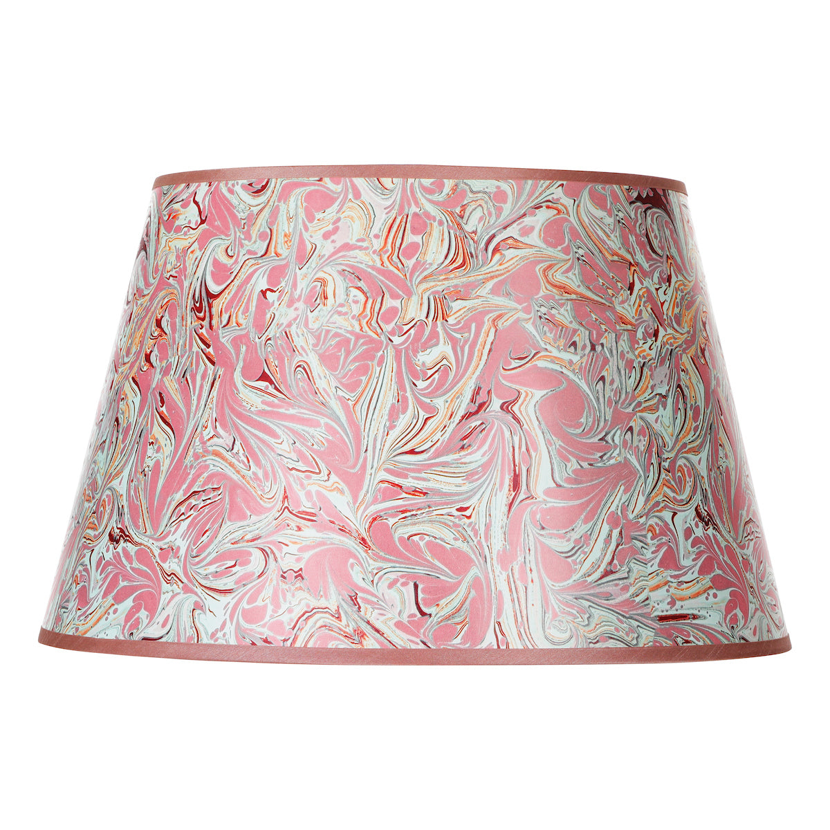 Dar Frida Red Marble Pattern Tapered Drum Shade 45cm – from Amos Lighting + Home