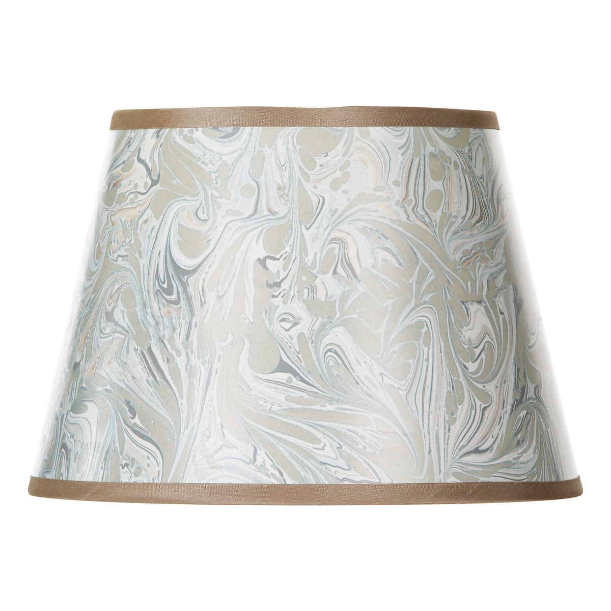 Dar Frida Taupe Marble Pattern Tapered Drum Shade 26cm – from Amos Lighting + Home