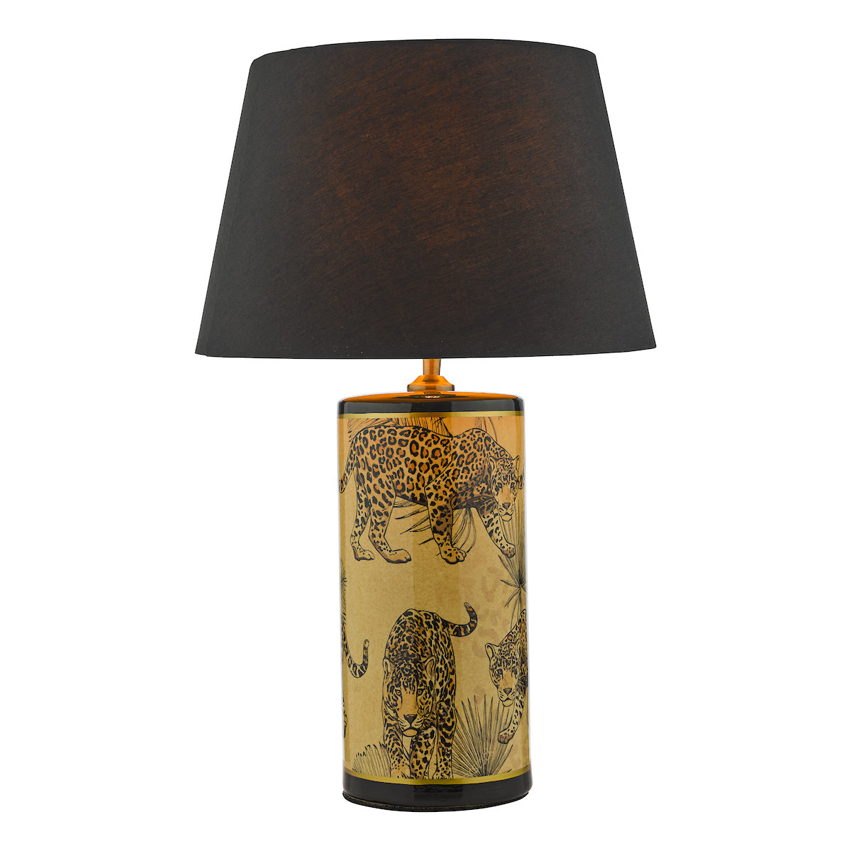 Dar Gold Collection Eliza Table Lamp Leopard Motif In Gold Base – from Amos Lighting + Home