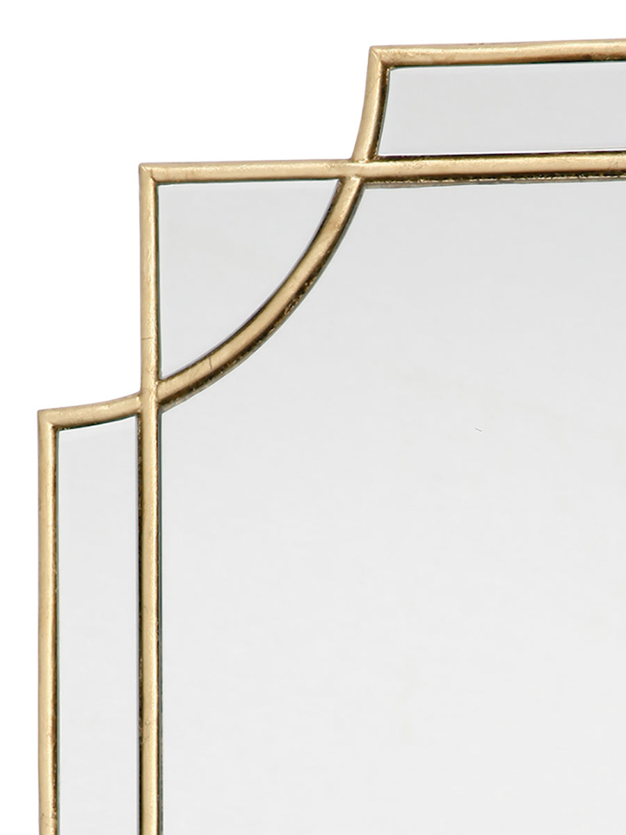 Dar Guapo Regency Style Rectangle Mirror with Gold Details – from Amos Lighting + Home