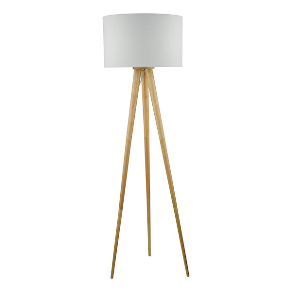Dar Ivor Tripod Wood Floor Lamp Light Oak, Base Only – from Amos Lighting + Home