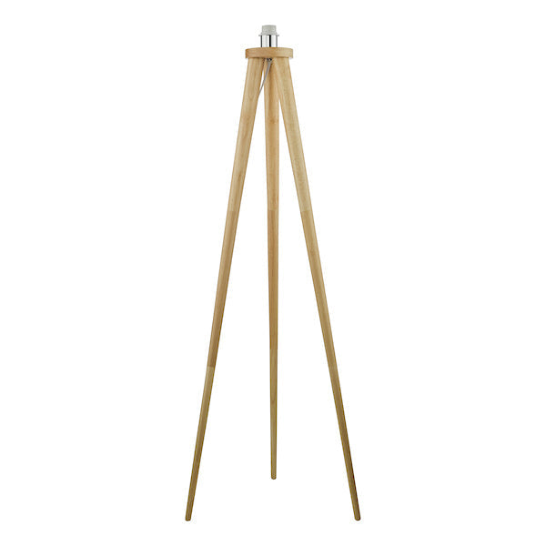 Dar Ivor Tripod Wood Floor Lamp Light Oak, Base Only – from Amos Lighting + Home