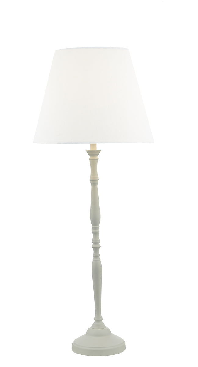 Dar Joanna Table Lamp White or Grey with Shade – from Amos Lighting + Home