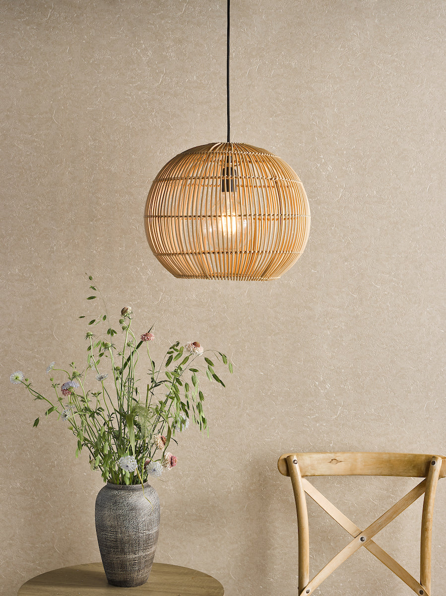Dar Kesler Pendant Rattan – from Amos Lighting + Home