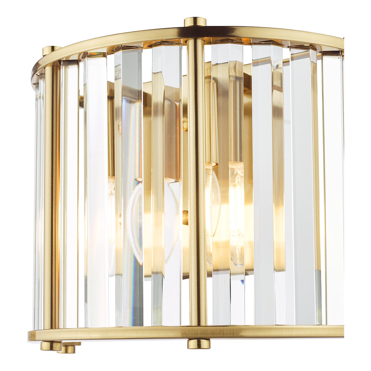 Dar Kiran Wall Light Natural Brass and Glass – from Amos Lighting + Home