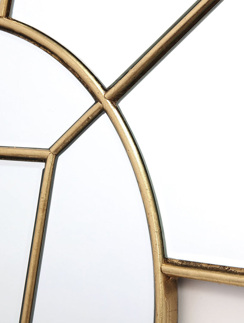 Dar Lyshia Square Mirror with Gold Foil Detail 60cm – from Amos Lighting + Home