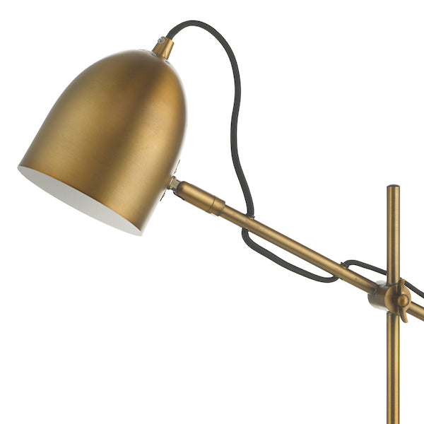Dar Mendal Task Table Lamp Bronze and Marble – from Amos Lighting + Home