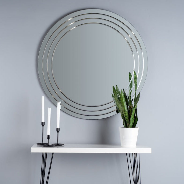 Dar Meora Round Bevelled Mirror – from Amos Lighting + Home