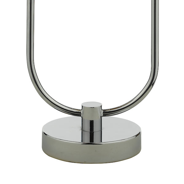 Dar Mikara 2 Light Table Lamp Planet Glass & Polished Chrome – from Amos Lighting + Home