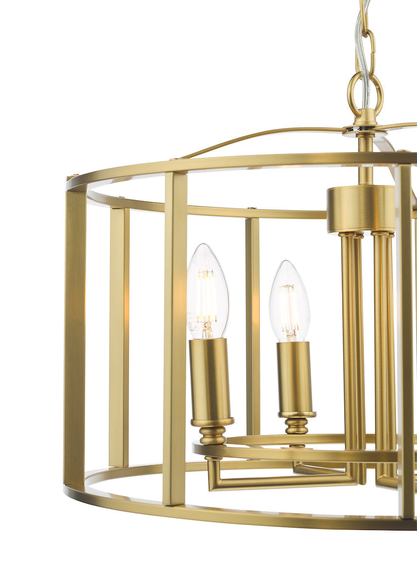 Dar Myka 4 Light Pendant Brushed Bronze – from Amos Lighting + Home