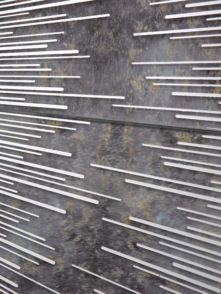 Dar Neome Round Mirror with Purple Grey Frame – from Amos Lighting + Home