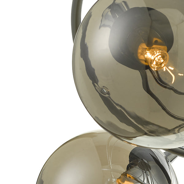 Dar Onawa 5 Light Semi Flush with Smoked Glass – from Amos Lighting + Home