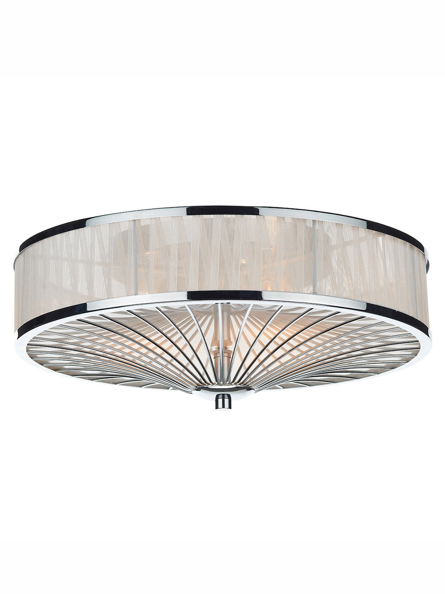 Dar Oslo 3 Light Flush Ceiling Light – from Amos Lighting + Home