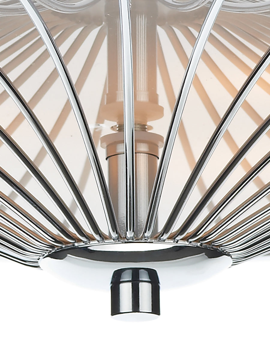 Dar Oslo 3 Light Flush Ceiling Light – from Amos Lighting + Home