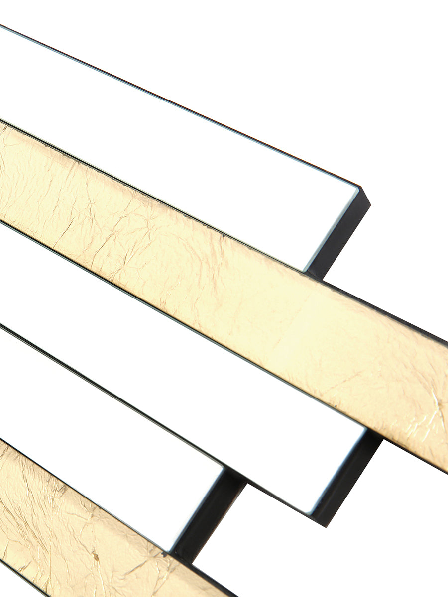 Dar Pimento Art Deco Styled Decorative Mirror Gold & Glass – from Amos Lighting + Home