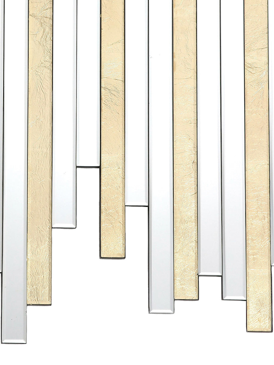 Dar Pimento Art Deco Styled Decorative Mirror Gold & Glass – from Amos Lighting + Home