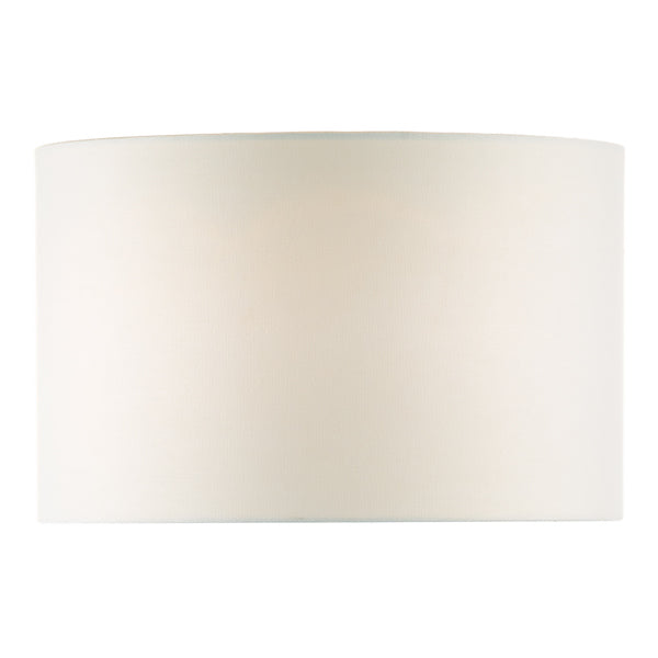 Dar Pyramid Drum Shade 46cm White Linen – from Amos Lighting + Home