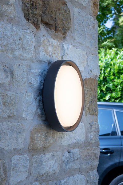 Dar Ralph Large Outdoor Wall Light Anthracite IP65 LED – from Amos Lighting + Home
