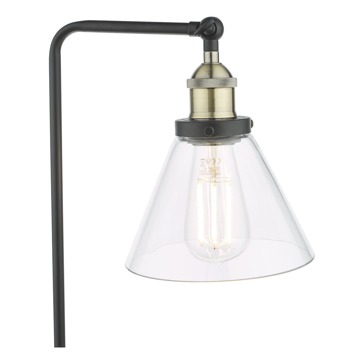 Dar Ray Table Lamp Antique Brass and Glass – from Amos Lighting + Home