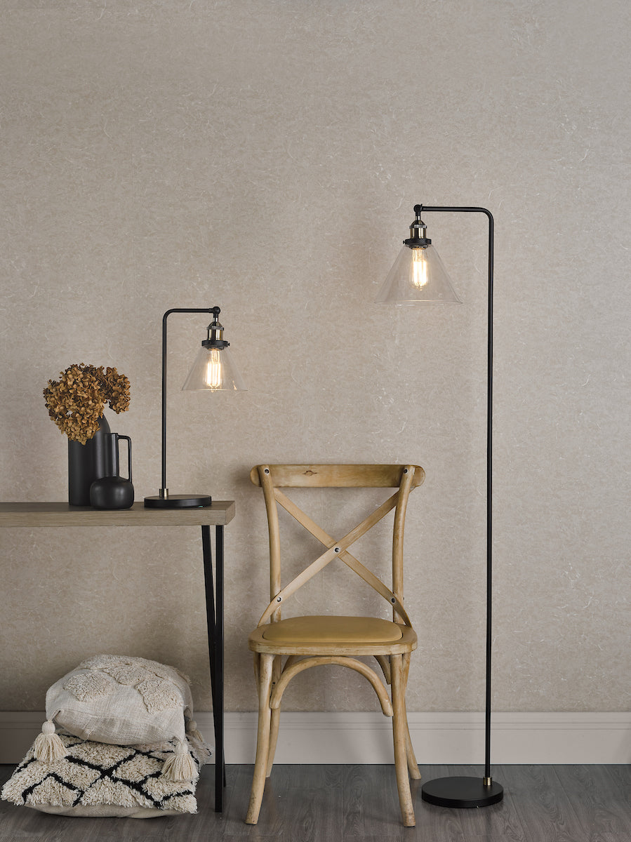 Dar Ray Table Lamp Antique Brass and Glass – from Amos Lighting + Home