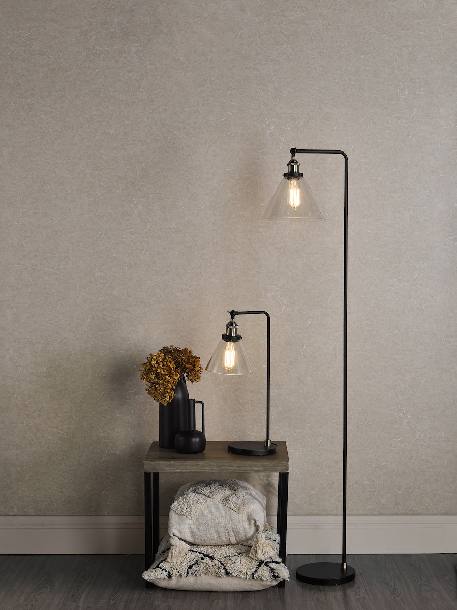 Dar Ray Table Lamp Antique Brass and Glass – from Amos Lighting + Home