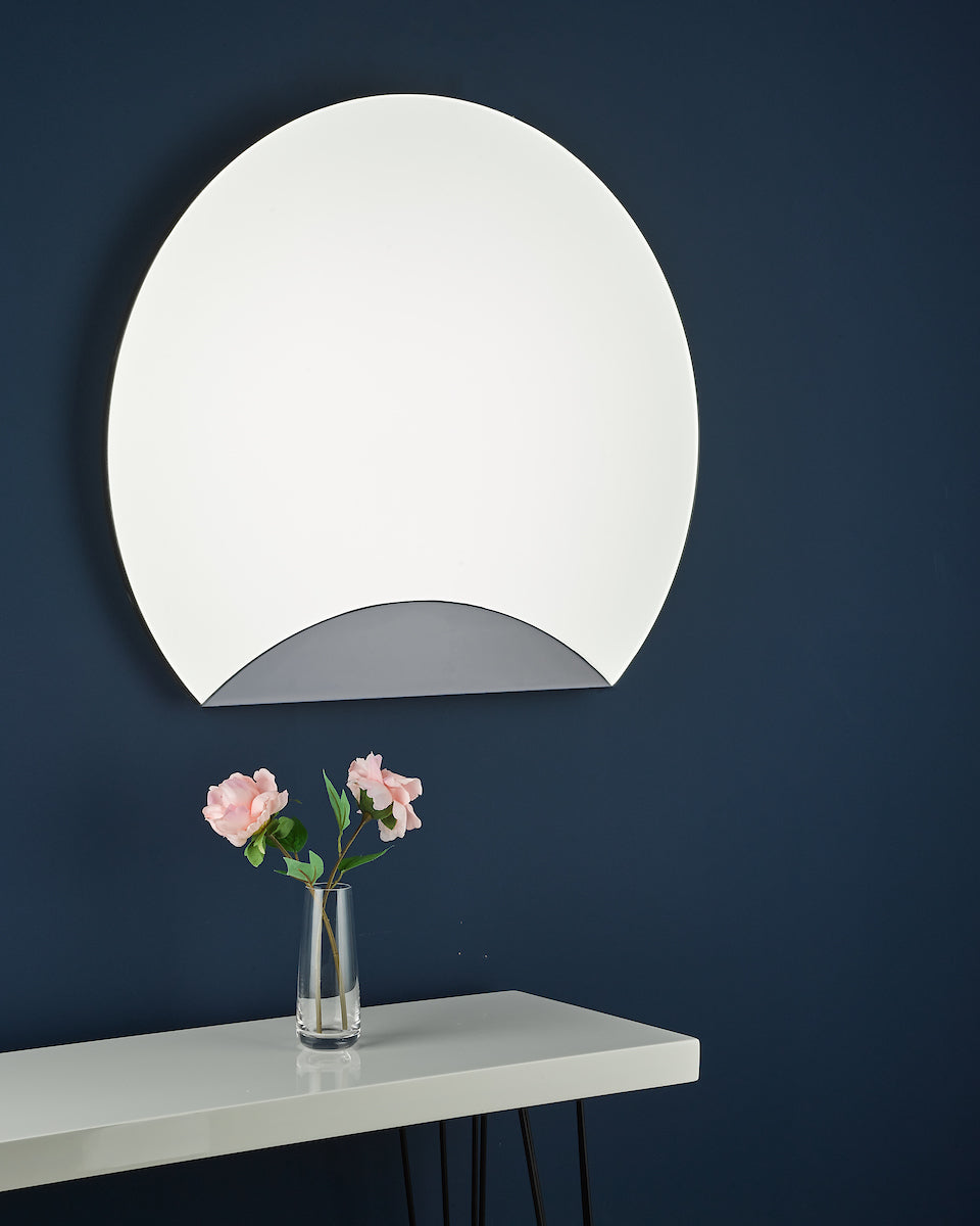 Dar Rise Mirror With Smoked Panel Detail 60 x 70cm – from Amos Lighting + Home