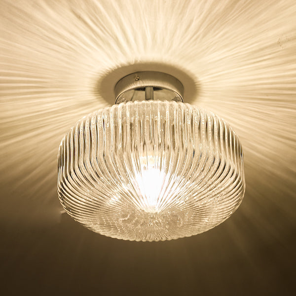 Dar Riva Flush Bathroom Ceiling Light Polished Chrome IP44 – from Amos Lighting + Home