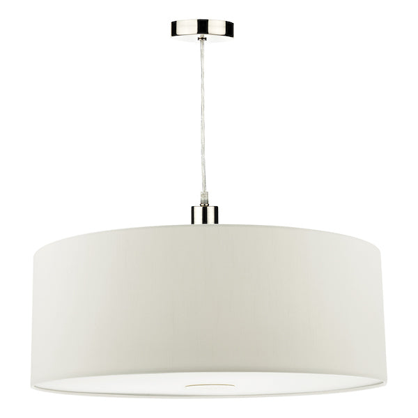 Dar Ronda 60cm Easy Fit Pendant White – from Amos Lighting + Home