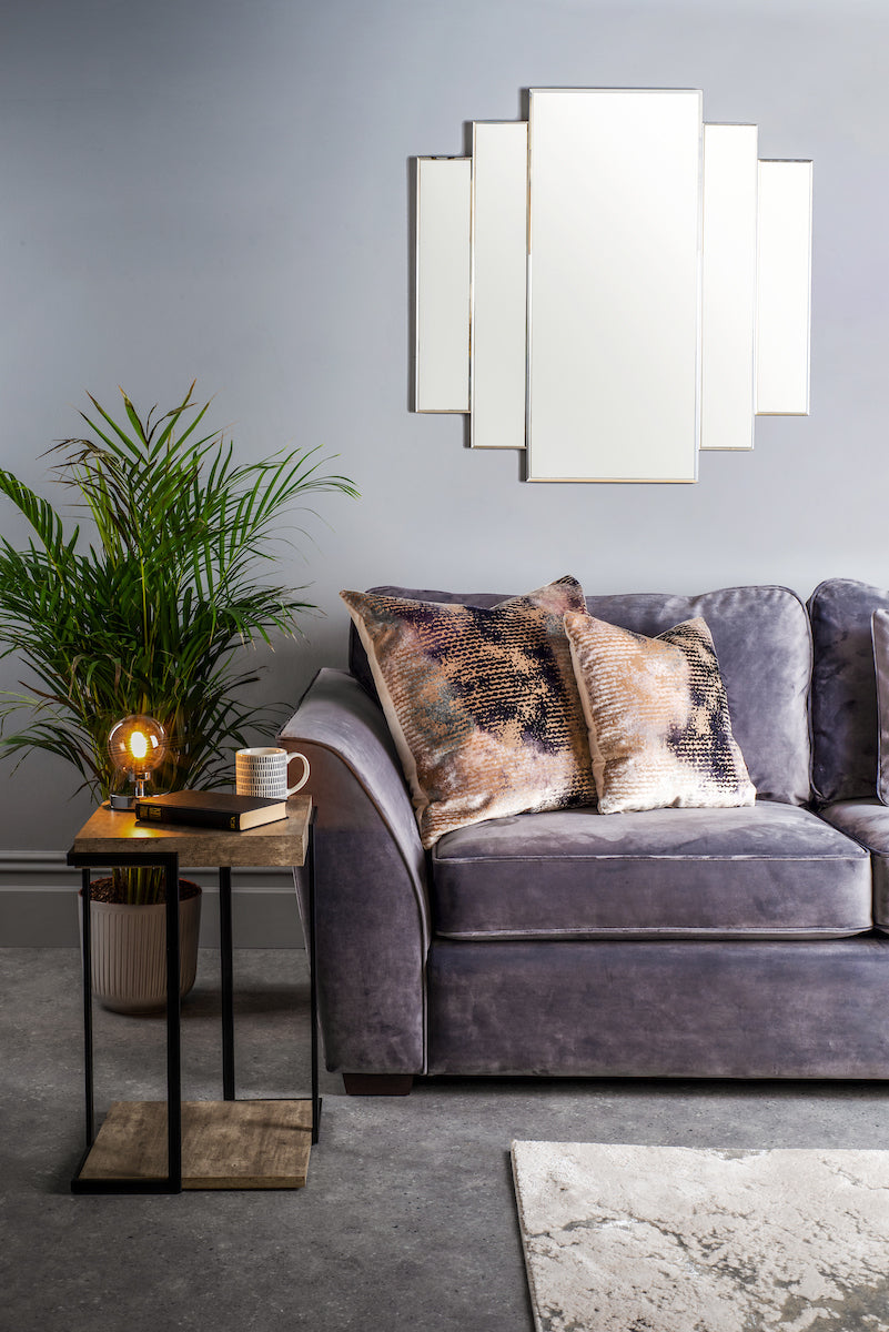 Dar Royan Square Side Table Concrete Effect – from Amos Lighting + Home