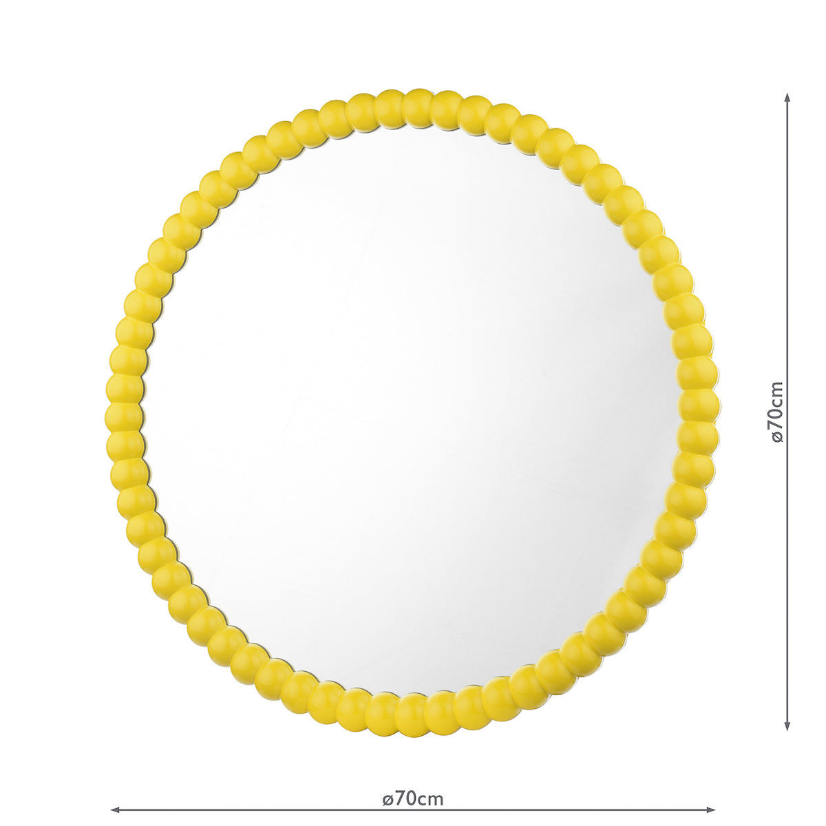 Dar Ruan Round Mirror Yellow 70cm – from Amos Lighting + Home