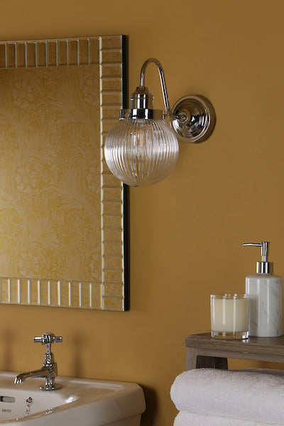 Dar Tamara Bathroom Wall Light Chrome, IP44 – from Amos Lighting + Home