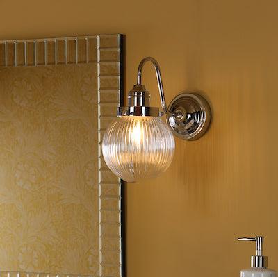 Dar Tamara Bathroom Wall Light Chrome, IP44 – from Amos Lighting + Home