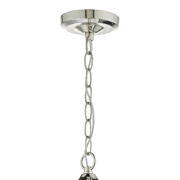 Dar Vanessa 3 Light Lantern Polished Nickel & Glass – from Amos Lighting + Home