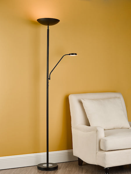 Dar Victor Mother & Child LED Floor Lamp Black – from Amos Lighting + Home