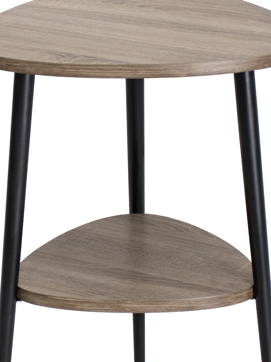 Dar Vigo Side Table Weathered Oak Effect – from Amos Lighting + Home
