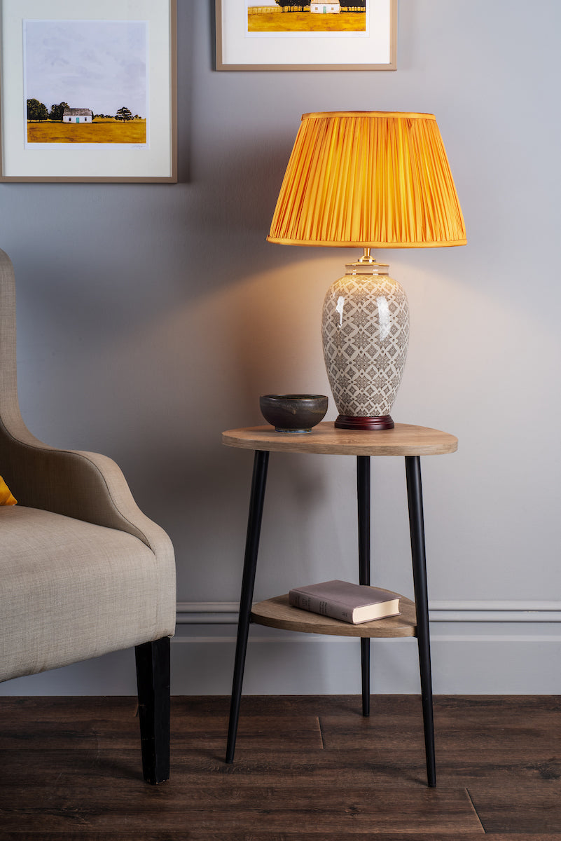 Dar Vigo Side Table Weathered Oak Effect – from Amos Lighting + Home
