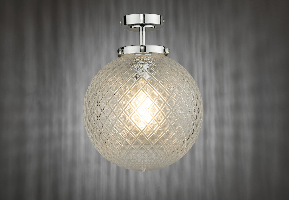 Dar Wayne Bathroom Flush Ceiling Light – from Amos Lighting + Home