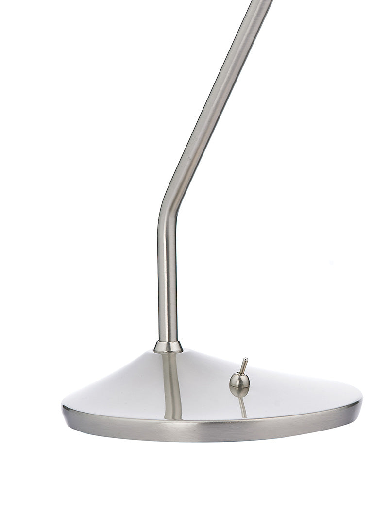 Dar Wellington Table Lamp Satin Chrome – from Amos Lighting + Home