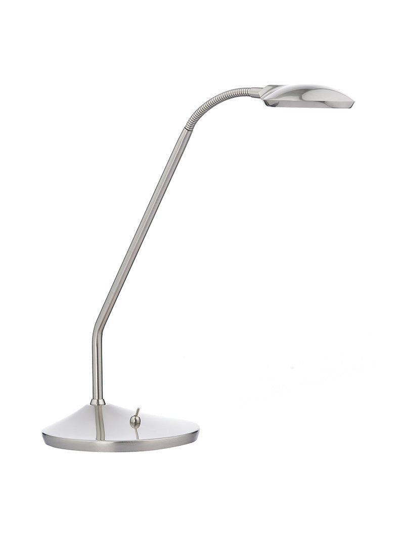 Dar Wellington Table Lamp Satin Chrome – from Amos Lighting + Home
