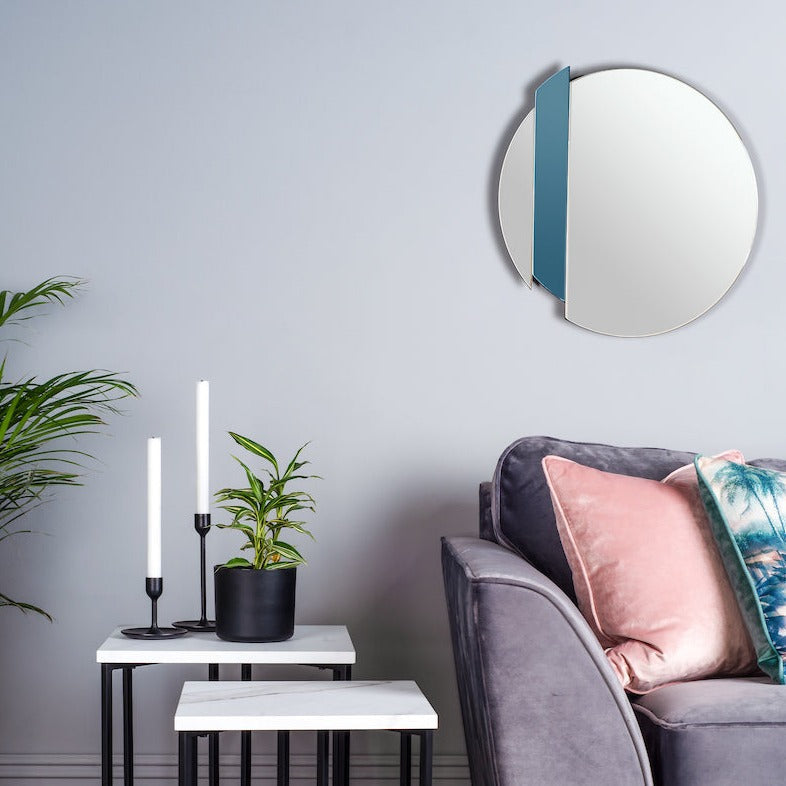 Dar Yulia Mirror Blue Smoke & Clear – from Amos Lighting + Home