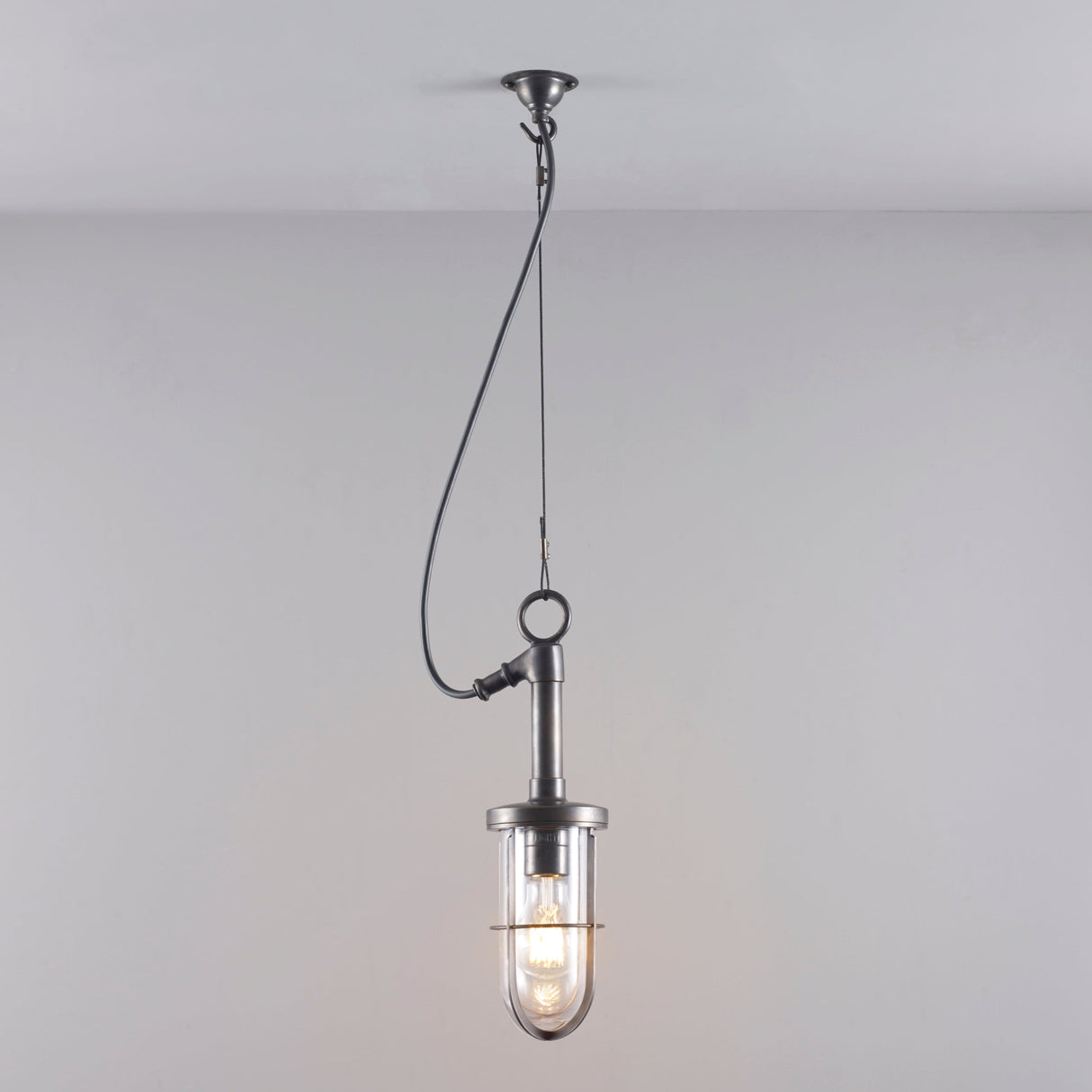 Davey Lighting Ship's Well Glass Bathroom Pendant IP44 – from Amos Lighting + Home