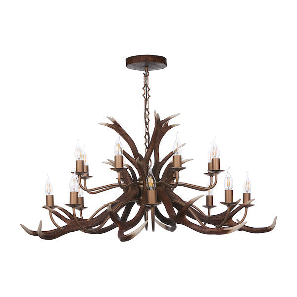 David Hunt Antler 16 Light Pendant, Highland Rustic – from Amos Lighting + Home