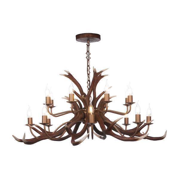 David Hunt Antler 16 Light Pendant, Highland Rustic – from Amos Lighting + Home