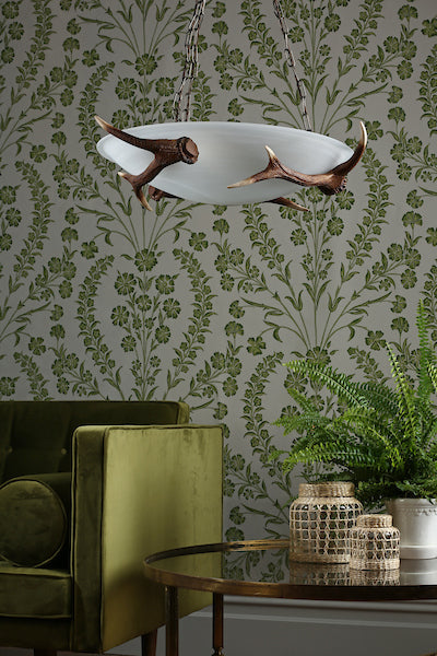 David Hunt Antler 3 Light Pendant with Alabaster Glass – from Amos Lighting + Home