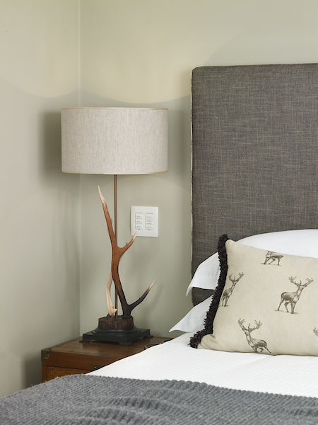 David Hunt Antler Rustic Large Table Lamp, Complete with Shade – from Amos Lighting + Home