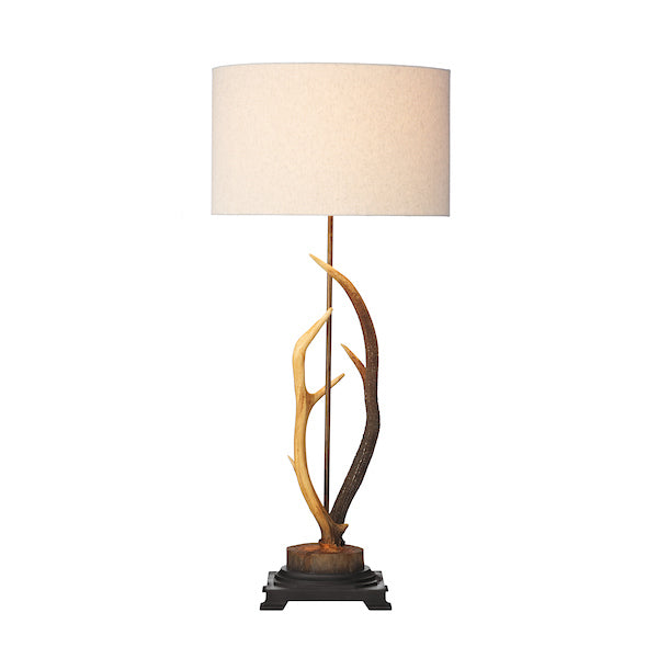 David Hunt Antler Rustic Large Table Lamp, Complete with Shade – from Amos Lighting + Home
